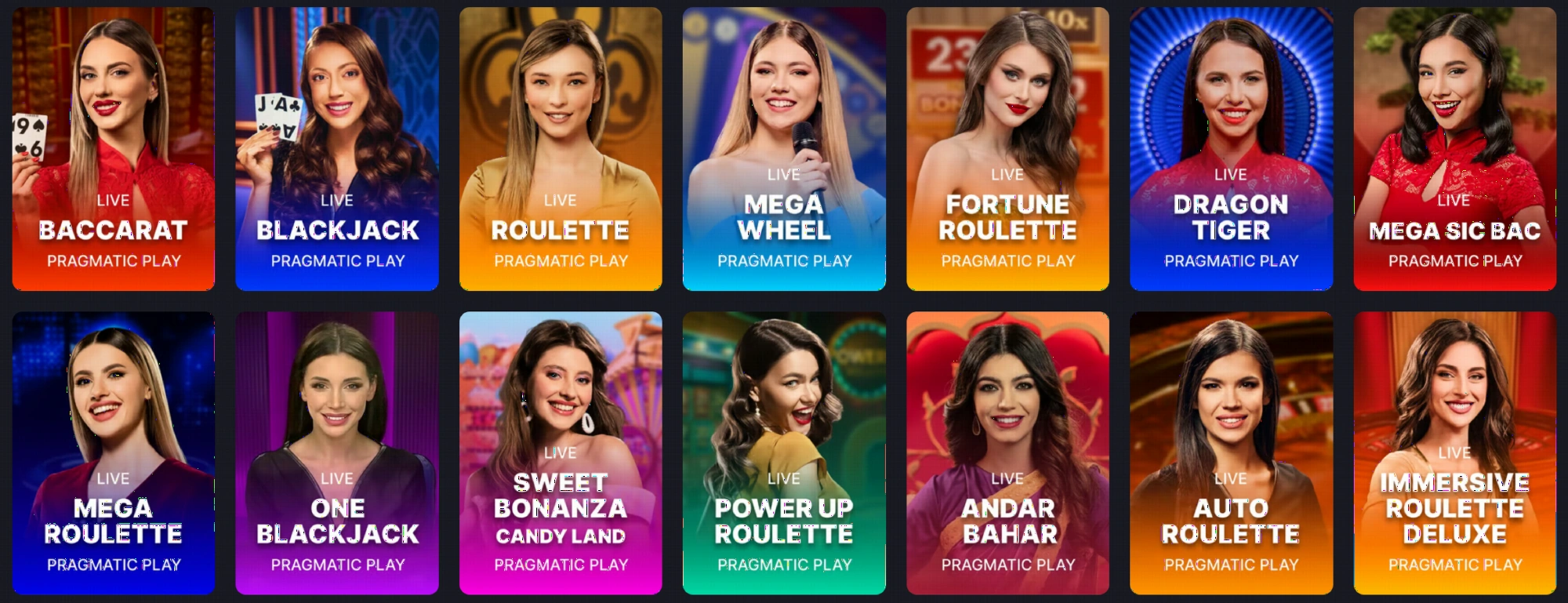 Live dealer casino games at Vegastars Casino